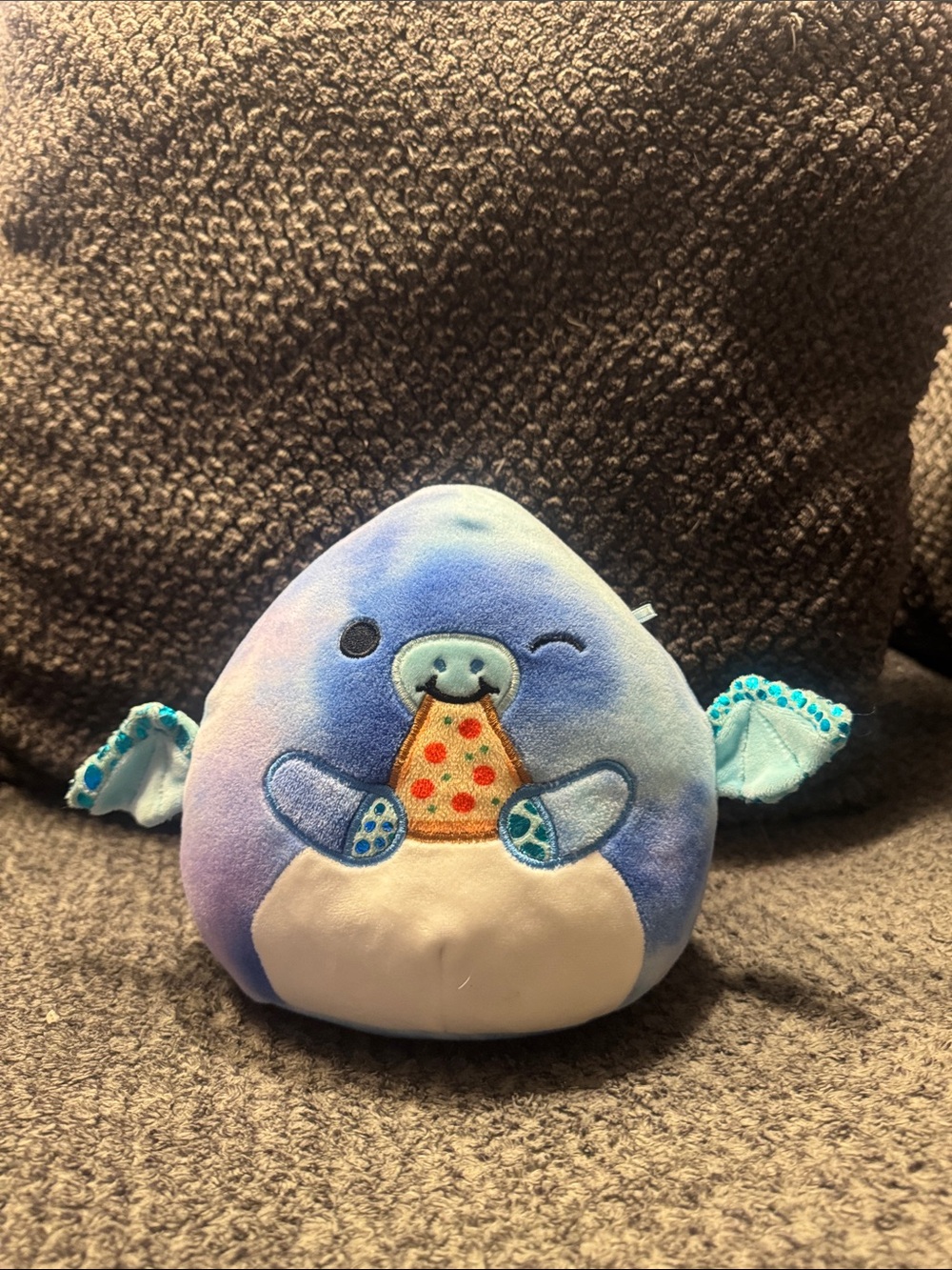 Squishmallow snacking